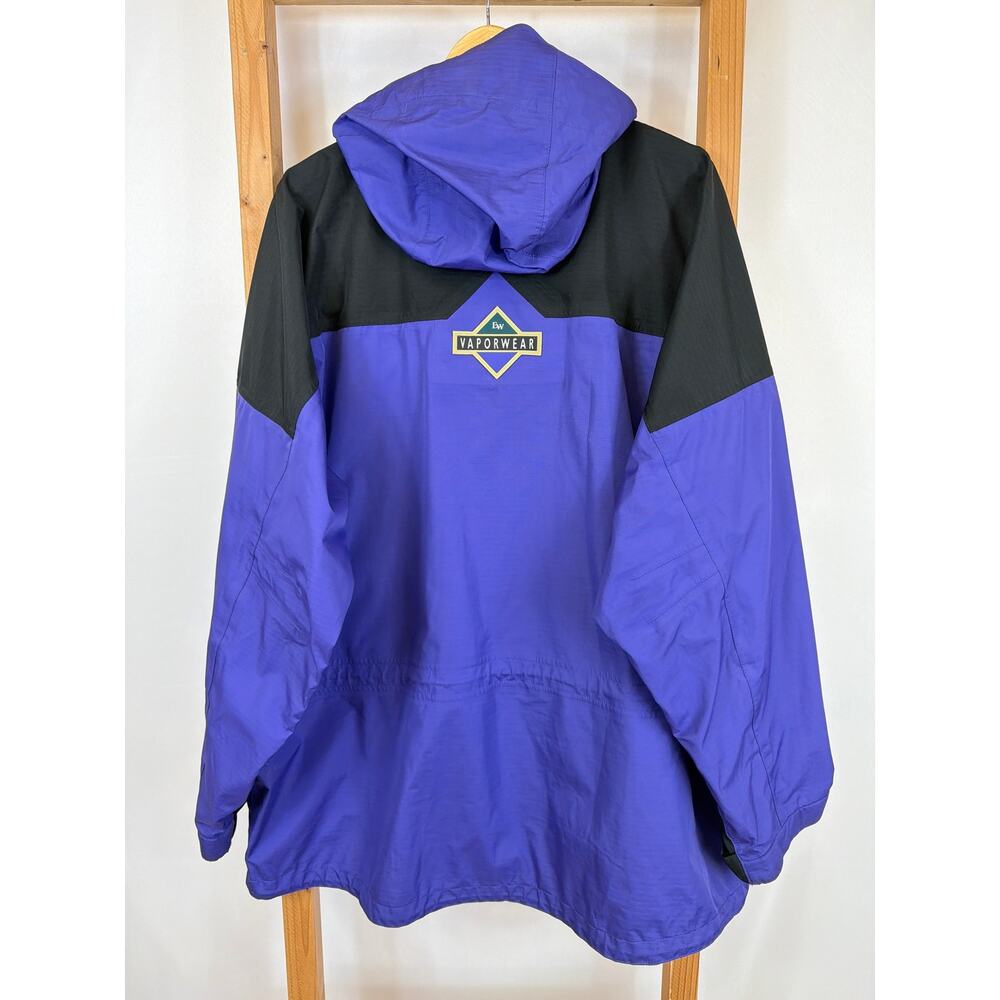 Vintage Early Winters Purple & Black Ripstop Performance Rain Jacket Size XL - Picture 10 of 13